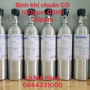 Bình khí chuẩn CO 100ppm C3H8 20ppm