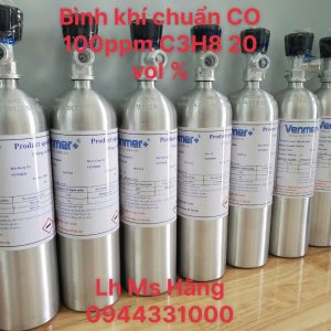 Bình khí chuẩn CO 100ppm C3H8 20 vol %