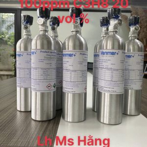 Bình khí chuẩn CO 100ppm C3H8 20 vol %