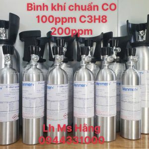 Bình khí chuẩn CO 100ppm C3H8 200ppm