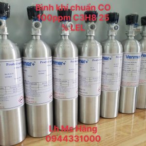 Bình khí chuẩn CO 100ppm C3H8 25 % LEL