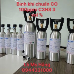 Bình khí chuẩn CO 100ppm C3H8 3 vol %