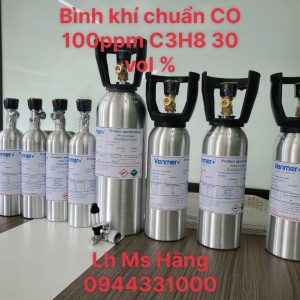 Bình khí chuẩn CO 100ppm C3H8 30 vol %