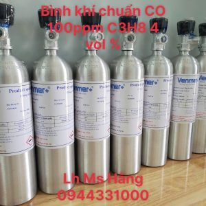 Bình khí chuẩn CO 100ppm C3H8 4 vol %