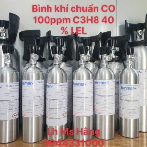 Bình khí chuẩn CO 100ppm C3H8 40 % LEL