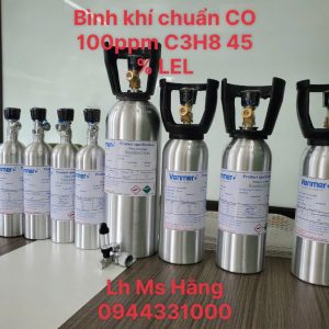 Bình khí chuẩn CO 100ppm C3H8 45 % LEL