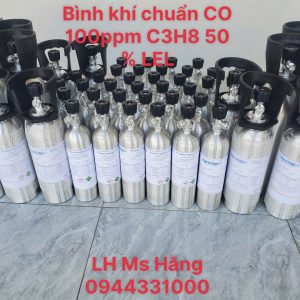 Bình khí chuẩn CO 100ppm C3H8 50 % LEL