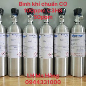 Bình khí chuẩn CO 100ppm C3H8 50ppm