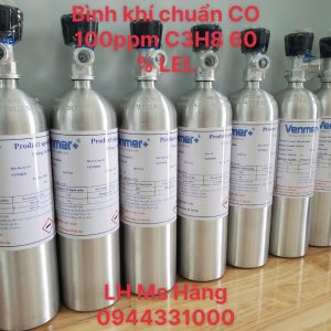 Bình khí chuẩn CO 100ppm C3H8 60 % LEL