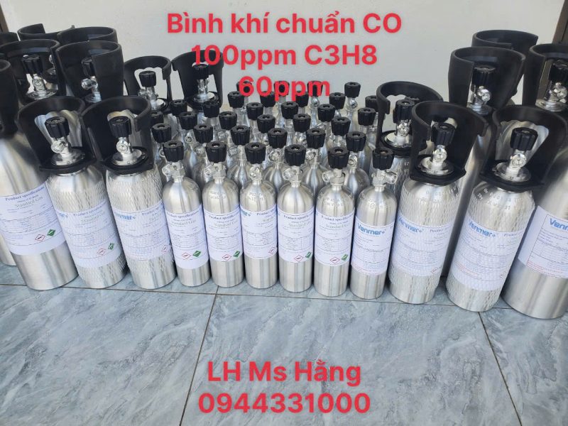 Bình khí chuẩn CO 100ppm C3H8 60ppm