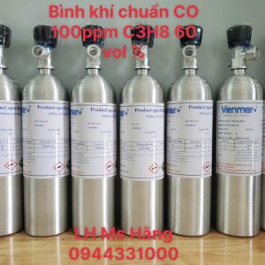 Bình khí chuẩn CO 100ppm C3H8 60 vol %