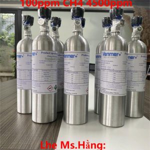 Bình khí chuẩn CO 100ppm CH4 4500ppm