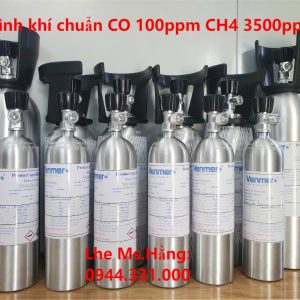 Bình khí chuẩn CO 100ppm CH4 3500ppm