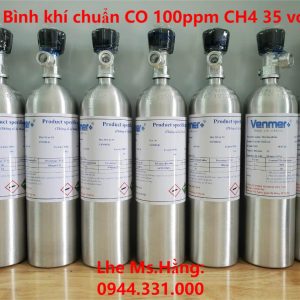 Bình khí chuẩn CO 100ppm CH4 35 vol%