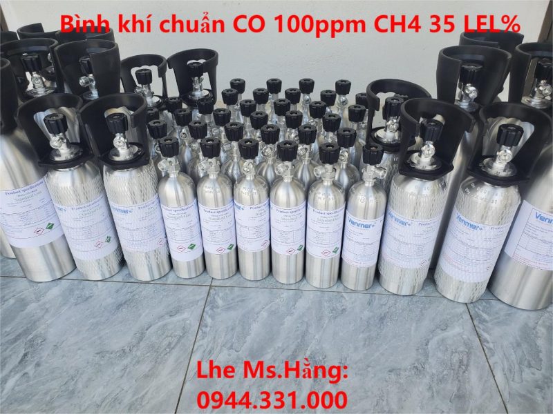 Bình khí chuẩn CO 100ppm CH4 35 LEL%