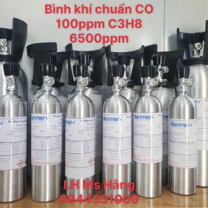 Bình khí chuẩn CO 100ppm C3H8 6500ppm