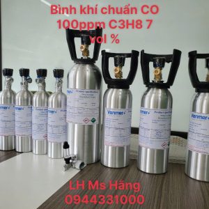 Bình khí chuẩn CO 100ppm C3H8 7 vol %