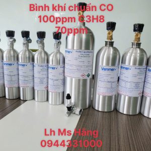 Bình khí chuẩn CO 100ppm C3H8 70ppm