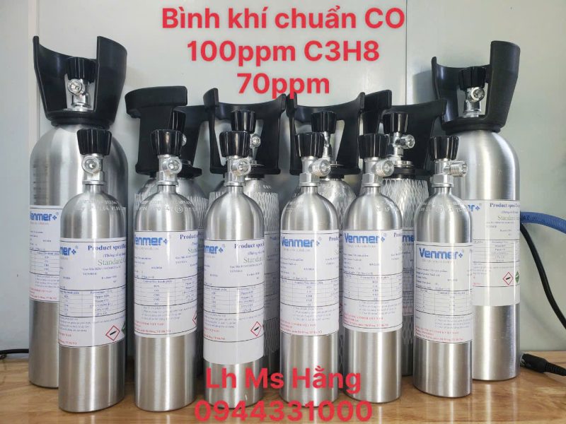 Bình khí chuẩn CO 100ppm C3H8 70ppm