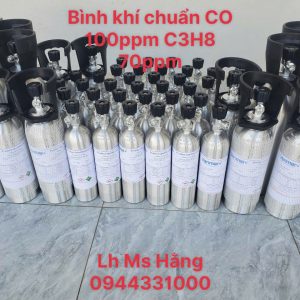 Bình khí chuẩn CO 100ppm C3H8 70ppm