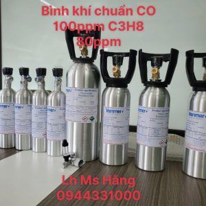 Bình khí chuẩn CO 100ppm C3H8 80ppm