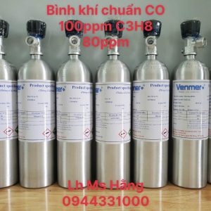 Bình khí chuẩn CO 100ppm C3H8 80ppm