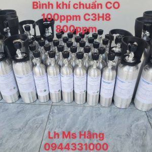 Bình khí chuẩn CO 100ppm C3H8 800ppm