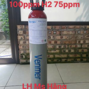 Bình khí chuẩn CO 100ppm H2 75ppm