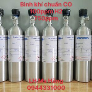 Bình khí chuẩn CO 100ppm H2 750ppm