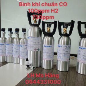 Bình khí chuẩn CO 100ppm H2 750ppm