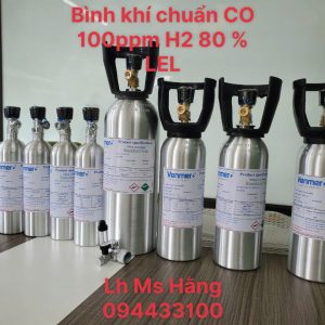 Bình khí chuẩn CO 100ppm H2 80 % LEL