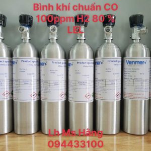 Bình khí chuẩn CO 100ppm H2 80 % LEL